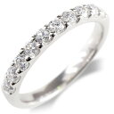 ピンキーリング プラチナ プラチナ リング レディース ダイヤモンド ファッションリング SIクラス 0.5ct ハーフエタニティ ダイヤ pt900 人気