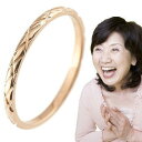 18金 リング ピンキーリング ピンクゴールドk18 極細 指輪 華奢 アンティーク調 ばぁばリング お誕生日敬老の日 長寿お祝い ストレート 送料無料 ユニセックス 男女兼用 18k 人気 普段使い