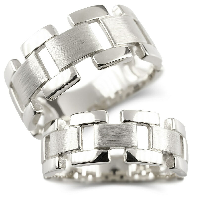ペアリング 結婚指輪 プラチナ 幅広 太め 透かし 指輪 pt900 地金 マリッジリング リング メンズ レディース カップル 2本セット プレゼント 2個セット 人気