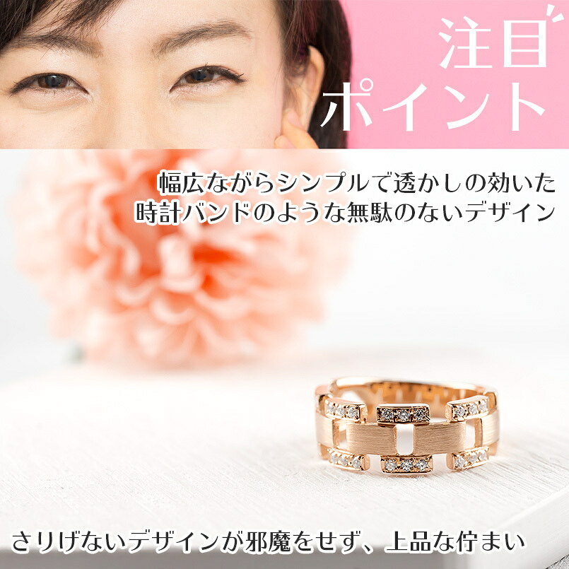 【10%OFFクーポンセール】婚約指輪 エンゲージリング 18金 リング ダイヤモンド レ...