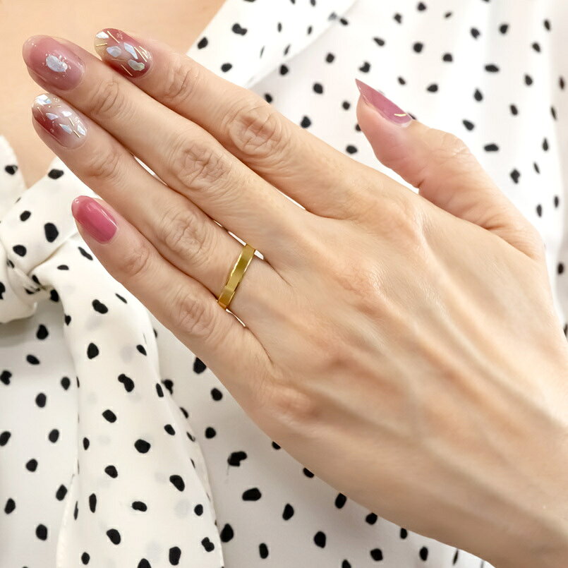 【10%OFFクーポンセール】 純金 ペアリング 結婚指輪 24金 鍛造 k24 指輪 2個セッ...