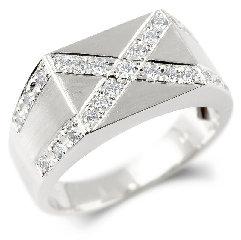 プラチナ リング ダイヤ ダイヤモンド 指輪 pt900 ピンキーリングジュエリー 幅広 太め つや消し 印台 シグネットリング 裏張り ユニセックス 男女兼用 人気