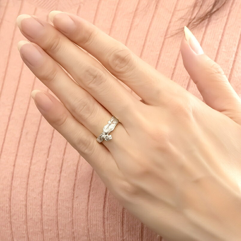 【10%OFFクーポンセール】婚約指輪 プラチナ リング 鳳凰 ダイヤモンド レディース...