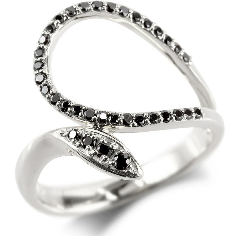婚約指輪 エンゲージリング シルバー リング ブラックダイヤモンド 蛇 スネーク レディース プロポーズリング 指輪 sv925 ヘビ 女性 人気 プロポーズ プレゼント ギフト 結婚式準備