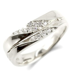 プラチナ リング 婚約指輪 ダイヤ ダイヤモンド レディース 指輪 pt900 エンゲージリング ピンキーリング ウェーブ 2連 幅広 太め 送料無料