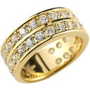 ピンキーリング 18k 18金 リング ダイヤモンド エタニティ ハーフエタニティ イエローゴールドk18 幅広 太め ダイヤ ストレート 指輪 ファッションリ...