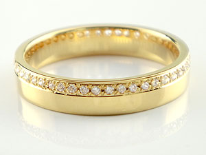 【10%OFFクーポンセール】 ピンキーリング 指輪 18k 18金 リング レディース ダイ...