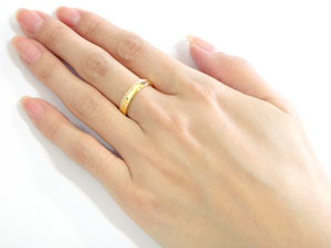 【10%OFFクーポンセール】 ピンキーリング 指輪 18k 18金 リング レディース ダイ...