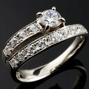 プラチナ ダイヤモンド リング プラチナ ライトブラウンダイヤモンド 婚約指輪 エンゲージリング エタニティ リング エンゲージ 一粒 大粒 リング ダイヤ 人...