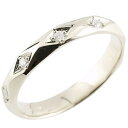 ピンキーリング プラチナ ダイヤモンドダイヤリング カットリング 菱形 pt900 宝石 指輪 ファッションリング プレゼント ギフト 人気