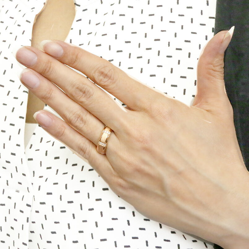 楽天市場 ペアリング 結婚指輪 ピンクゴールドk10 ダイヤモンド ブラックダイヤモンド 指輪 幅広 つや消し 10金 ダイヤ マリッジリング リング カップル 送料無料 の 2個セット 人気 ジュエリー工房アトラス
