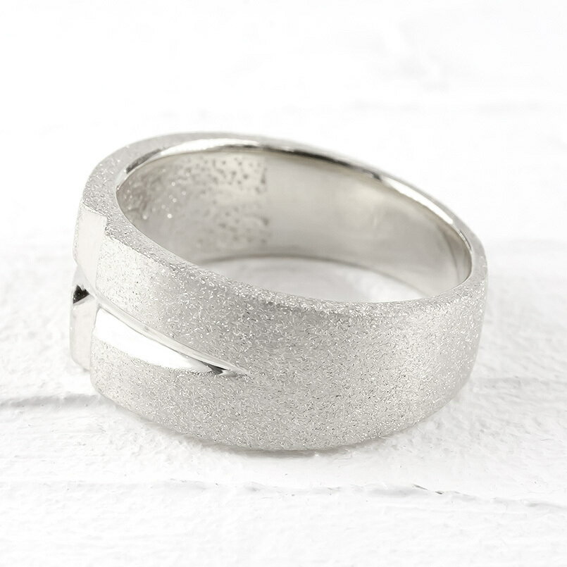 偉大な プラチナ リング メンズ クロス Pt900 ダイヤモンドダスト シンプル リング 幅広 指輪 ピンキーリング 地金 ストレート 男性 送料無料 人気満点 Infosex Com Br