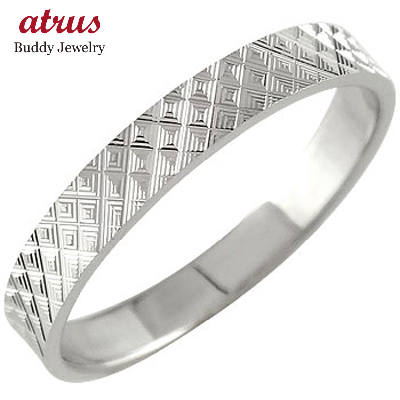 プラチナ リング 指輪 ペアリングとしても 1本 カットリング ダイヤモンドカット ピンキーリング ダイヤ ストレート 人気 プレゼント ギフト シンプル ファ...