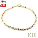 18金 ブレスレット レディース 18cm イエローゴールドk18 中空 地金 ブレス 18k k18 女性 シンプル おしゃれ 大人 人気