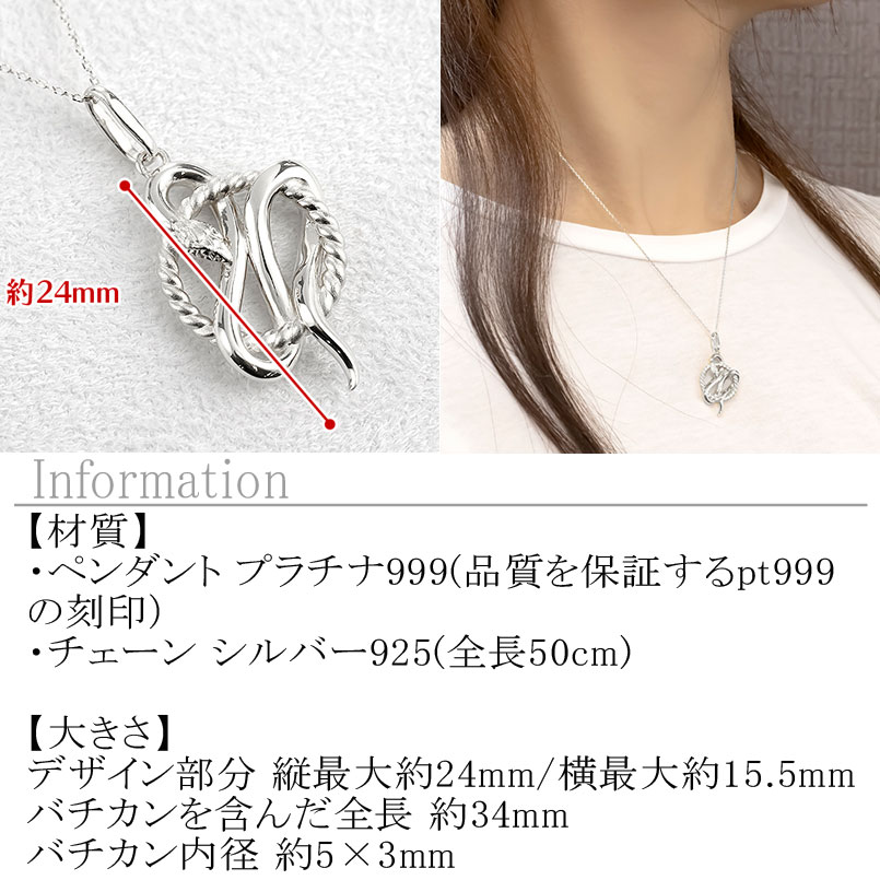 【10%OFFクーポンセール】 ヘビ 純プラチナ ペンダントトップ 蛇 スネーク チャー...