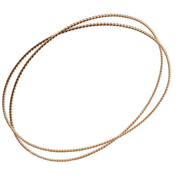 18金 ブレスレット バングル 2連 ピンクゴールドk18 地金 ツイスト シンプル 送料無料 ユニセックス 男女兼用 18k 人気 普段使い