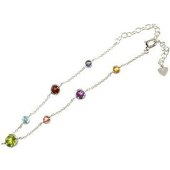 プラチナ ブレスレット レディース アミュレット 天然石 7色 シンプル 宝石 送料無料 ユニセックス 男女兼用 人気 普段使い