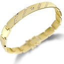 k18 メンズ 18金 ブレスレット ダイヤ ダイヤモンド 中折式金具 ダブルストッパー付 幅広 太め イエローゴールドk18 コントラッド 東京 CONTRA...