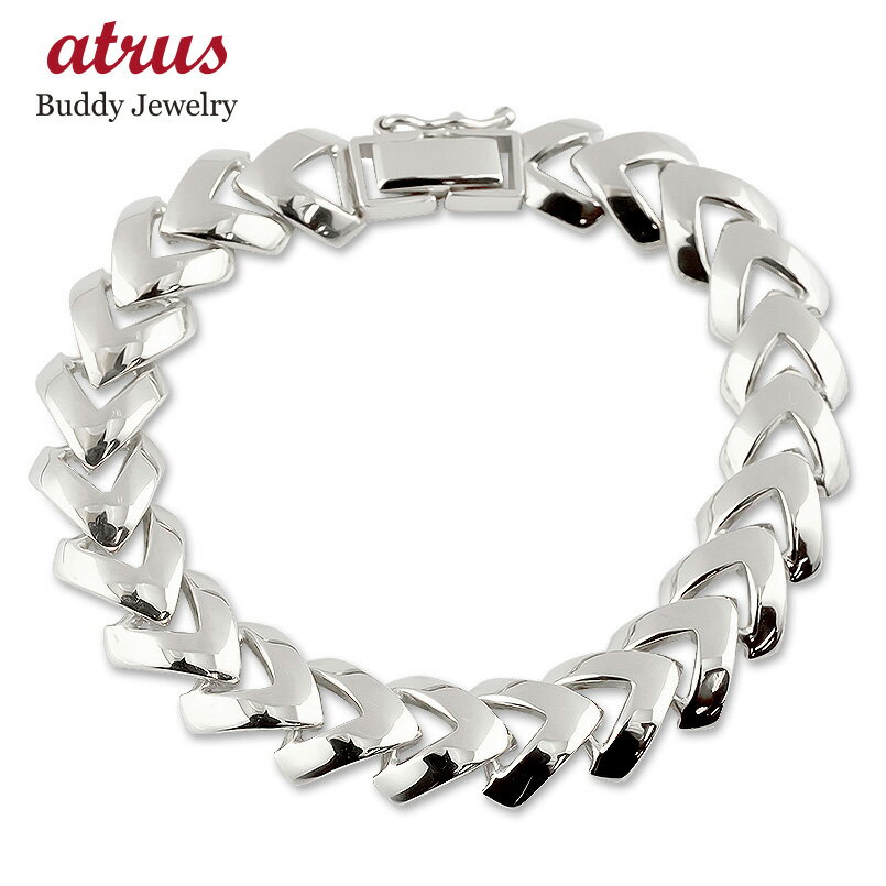 プラチナ ブレスレット レディース 中折式金具 ストッパー付 pt900 pt850 地金 幅広 太め 人気 女性