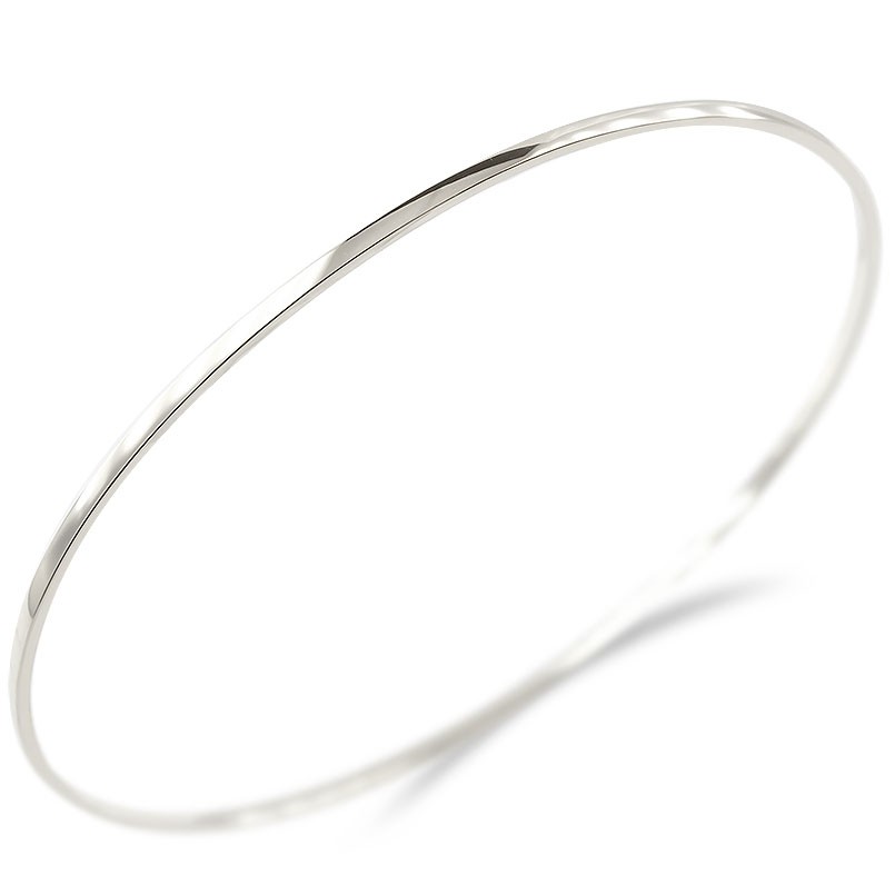 シルバー バングル ブレスレット シンプル 地金 細身 sv925 輪 ユニセックス 男女兼用 鍛造 人気