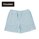 【ポイント5倍〜7/15迄】パイル ショートパンツ ルームウェア セットアップ プレイボーイ PLAYBOY 吸放湿 保湿 レディース パジャマ M49001 ...