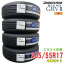 【タイヤ交換可能】〔2024年製/在庫あり〕　REGNO GRV2　205/55R17 91V　4本セット　国産 ブリヂストン　夏タイヤ ミニバン用