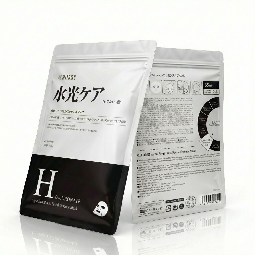미토모 미토모 MT505E 히알루론산 Hyaluronate Acid 수광 케어 35장 대용량 아쿠아 리치 케어 페이스 팩 에스테틱[MTSA00505-E-4]