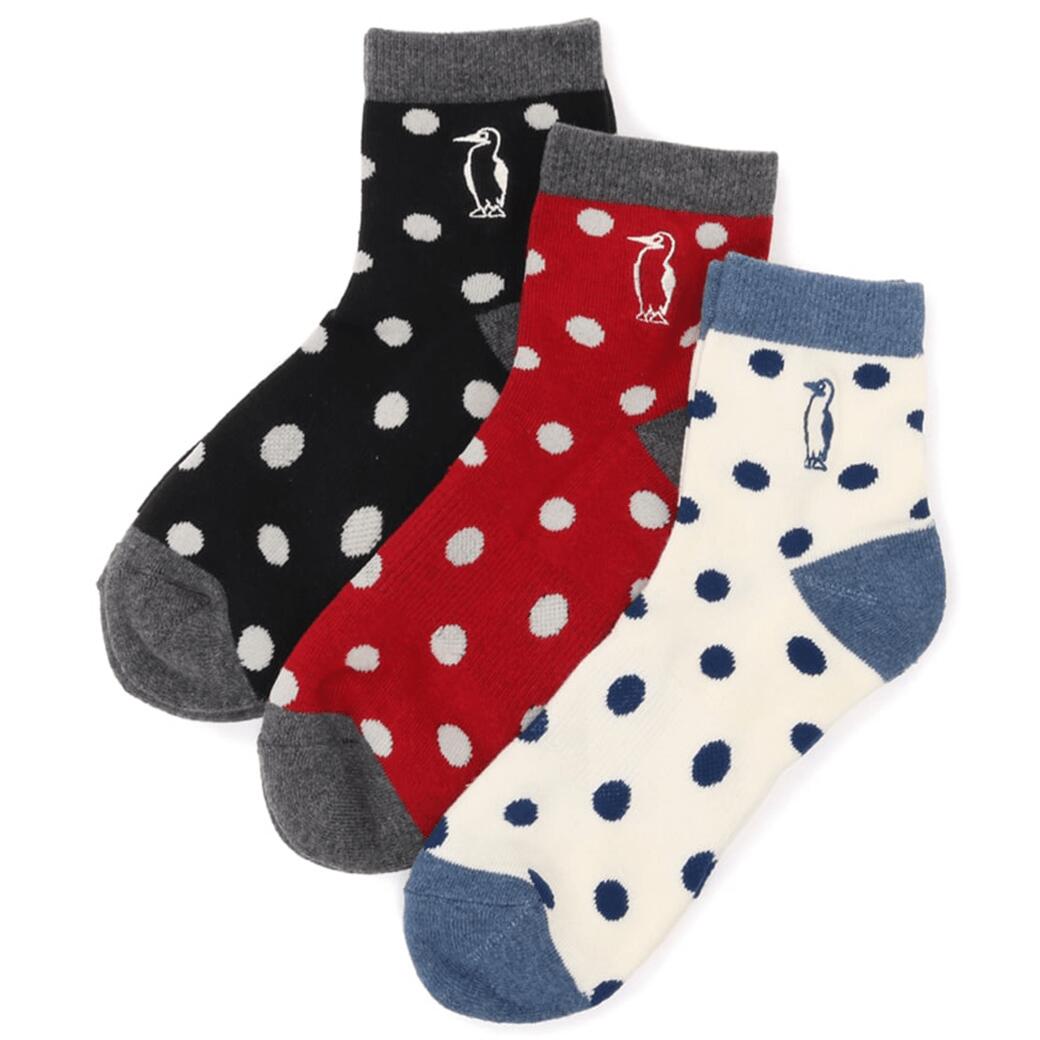 CHUMS（チャムス）3Pブービードットクルーソックス（ソックス/靴下）3P Booby Dots Crew Socks（CH06-1098） 3