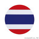 国旗柄コースター タイ ワールドフラッグコースター THAILAND 028090