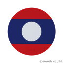 国旗柄コースター ラオス ワールドフラッグコースター LAOS 028861