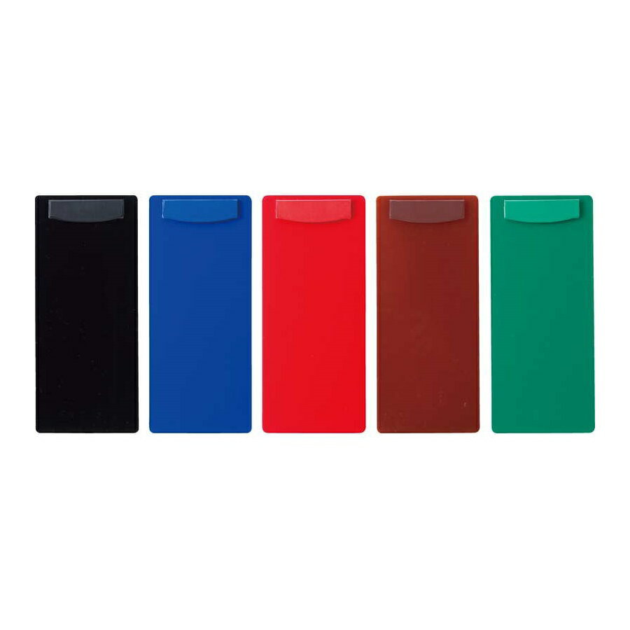 伝票ホルダー　W100xH230mm　マグネットクリップ付　ABS樹脂　BH-43(大) えいむ(Aim)　黒・茶・赤・緑..