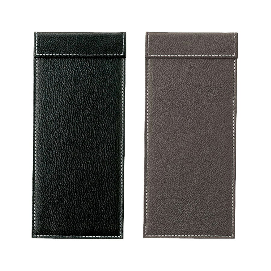 伝票ホルダー　W100xH224mm　マグネットクリップ付　ポリ塩化ビニル　BH-301(大) えいむ(Aim)　黒・茶