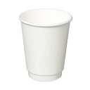 断熱二重紙コップ 240ml(8オンス) 1,000個 KMJ-240ホワイト ※北海道・沖縄・離島 送料別途 KMJ-240-WHT