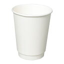断熱二重紙コップ 400ml(12オンス) 1,000個 KMJ-360ホワイト ※北海道・沖縄・離島 送料別途 KMJ-360-WHT