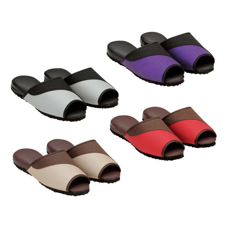 前あき合皮スリッパ　270mm　※受注生産品　MM-S　シンビ(SHIMBI)