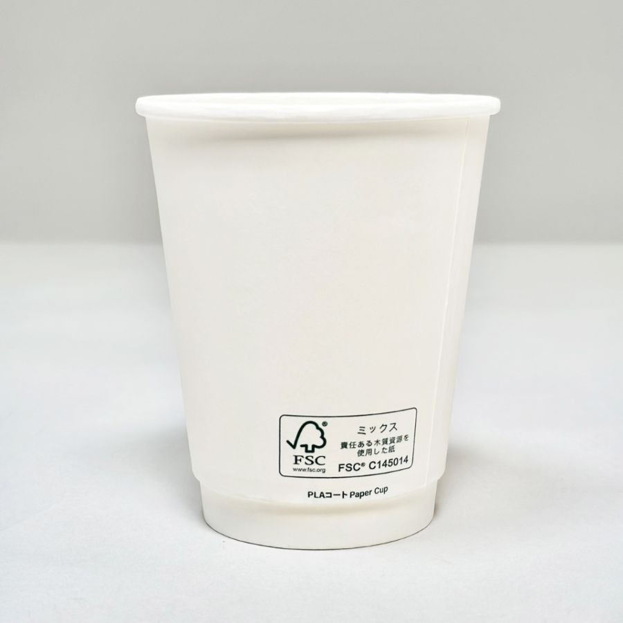 FSC認証二重紙コップ　360ml(12オンス)　90mm口径 1,000個　※沖縄・離島 送料別途　BMT-127