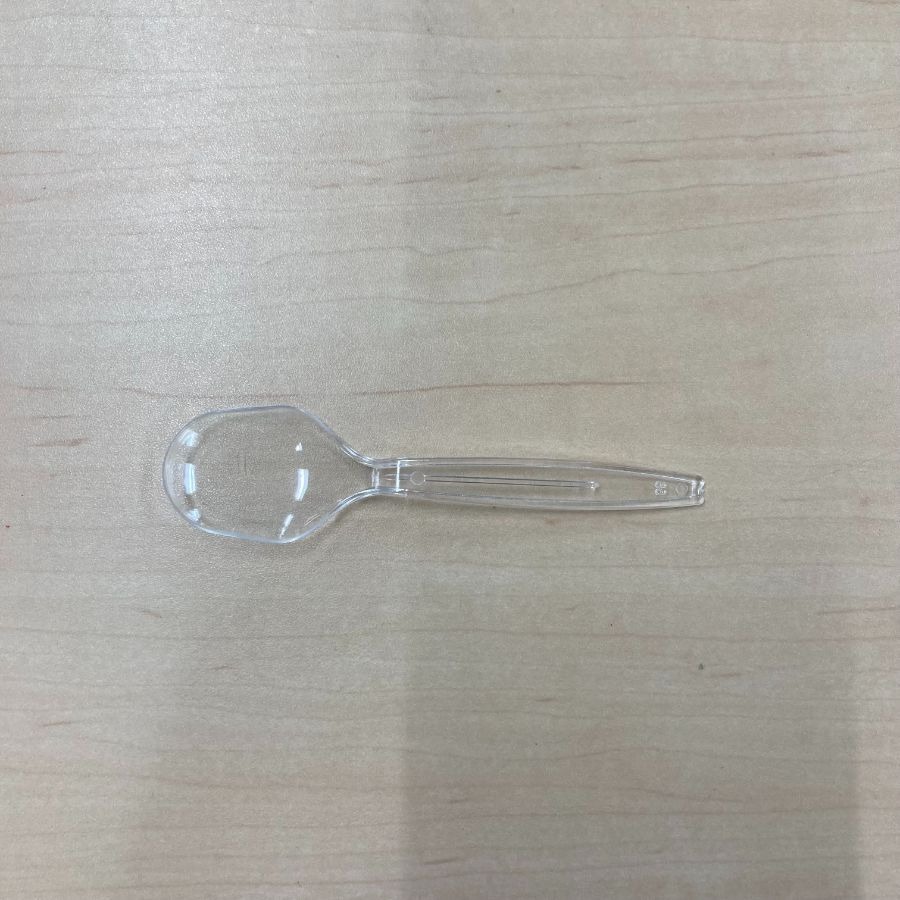 デザートスプーン　100mm 透明・バラ　10,000本　スプーン100 バラ 透明　※沖縄・離島 送料別途