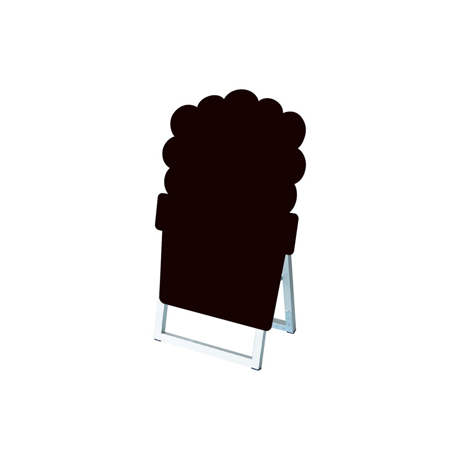 ポップルスタンド看板シルエット 45×60 片面 ブラック　園芸形(GDN)　※北海道・沖縄・離島 送料別途　※個人宅配送不可　PPSKSL45X60K-GDN