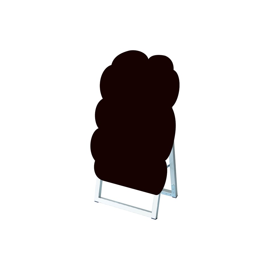 ポップルスタンド看板シルエット 45×60 片面 ブラック　泡形(BUB)　※北海道・沖縄・離島 送料別途　※個人宅配送不可　PPSKSL45X60K-BUB