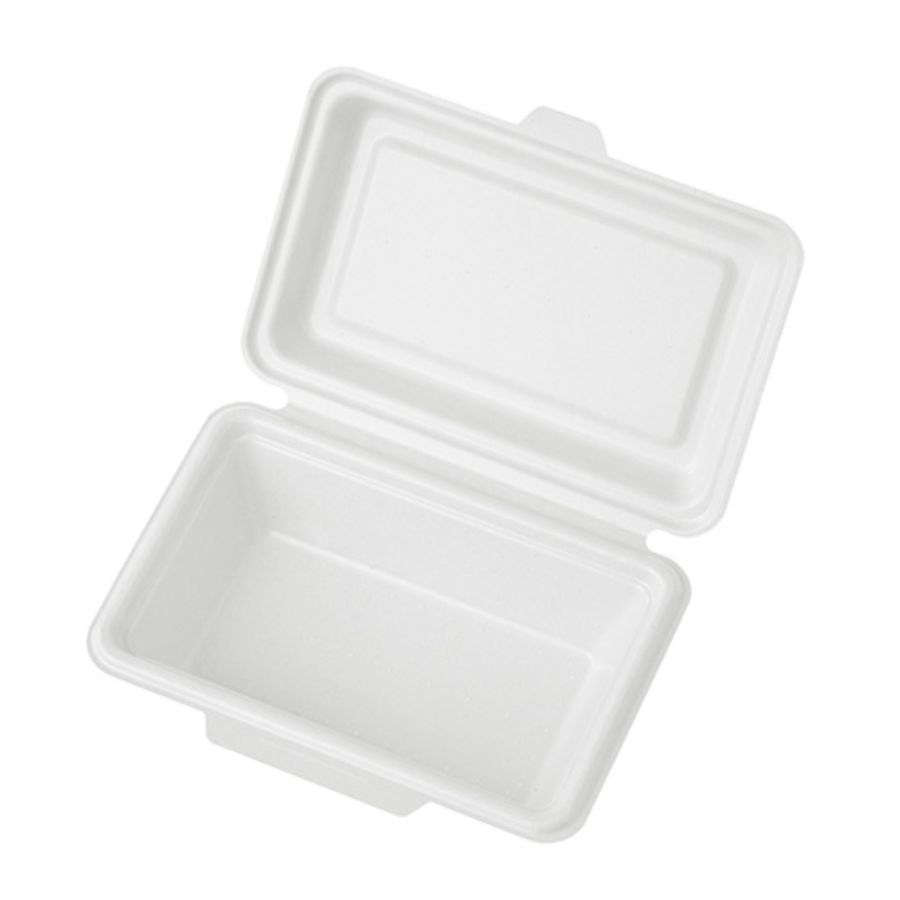 バガスモールド容器　仕切りなし ホワイト 600個　※電子レンジ可　※北海道・沖縄・離島 送料別途　KB-5..