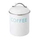バーネット キャニスター 白 COFFEE SALUS(セイラス) 4521540244212 キッチン雑貨 コーヒー保存容器 ストッカー 珈琲缶