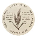 【※受注生産】紙コースター 1.0mm厚・茶丸BEER柄 2,000枚 ※北海道・沖縄・離島 送料別途 ※個人宅配送不可 (尚美堂/フジナップ) 13703