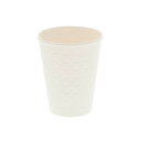エンボス紙コップ 260ml(9オンス) 1,000個 モデレカップ9oz ホワイト ※沖縄・離島 送料別途 MDC-001【テイクアウト・イベント・業務用・お祭り・使い捨て食品容器・紙カップ】