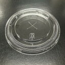 プラスチックカップ用フタ 平フタ ストロー穴付 96mm口径 2,000個 (PET製) ※北海道・沖縄・離島 送料別途 ※個人宅配送不可 (東名化学)T96クリアカップ共通リッド(ストロー穴付)