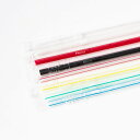 フレックスストロー(輸入) ジュース用6mm×21cm フィルム梱包 500本入り20箱(10000本) 赤・黒・白・クリア・ストライプ白地 【テイクアウト・イ...