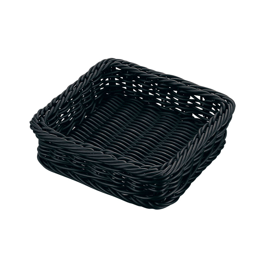 Rakuten - PPラタン 角型フードバスケット 30型正角 ブラック VB-930-BK　01093030【籠 カゴ 食器洗浄機対応 衛生的 カフェ レストラン ホテル 調理器具 プロ仕様 オシャレ】