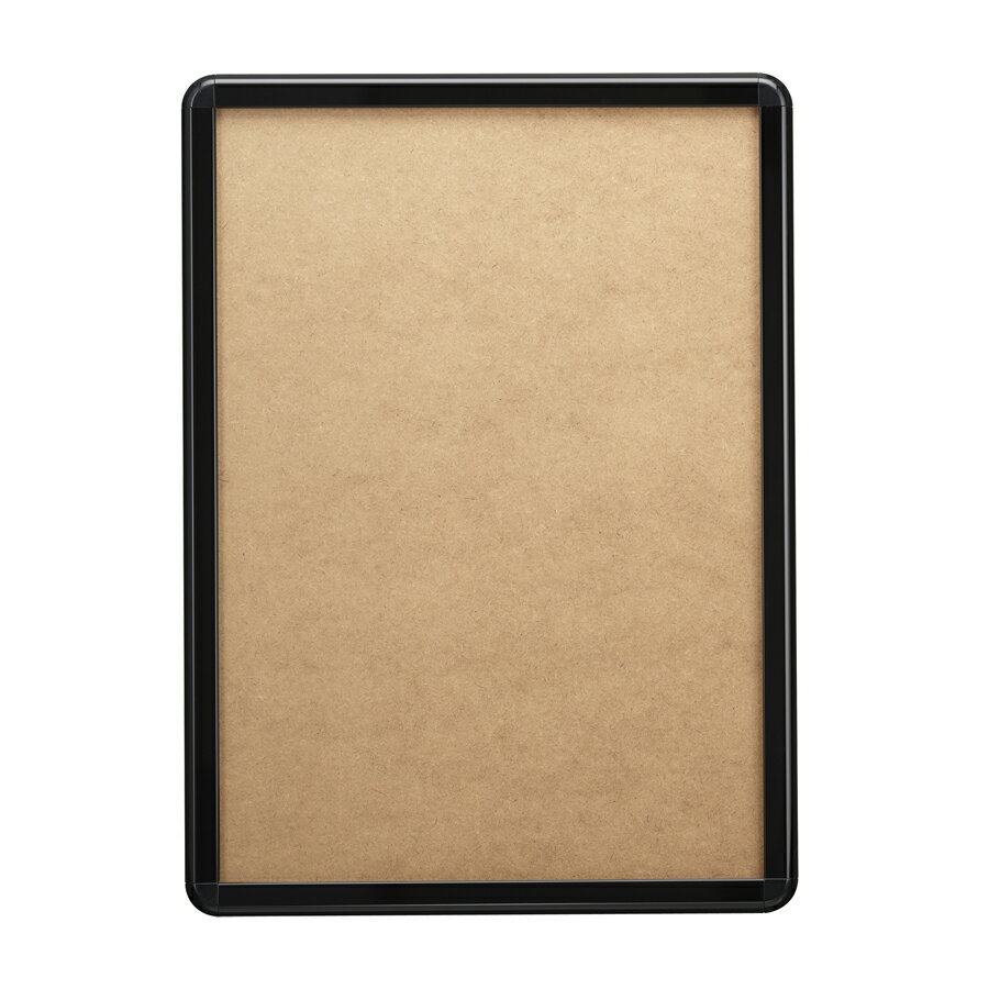 ポスターグリップ32R　パックシート付　屋外用・B2　ブラック　PG-32R-B2　※沖縄・離島 配送料別途　※納品先は法人のみ可能 【シンエイ・ポスターフレーム・飲食店や物販店、遊技場や金融関係、駅広告に！】