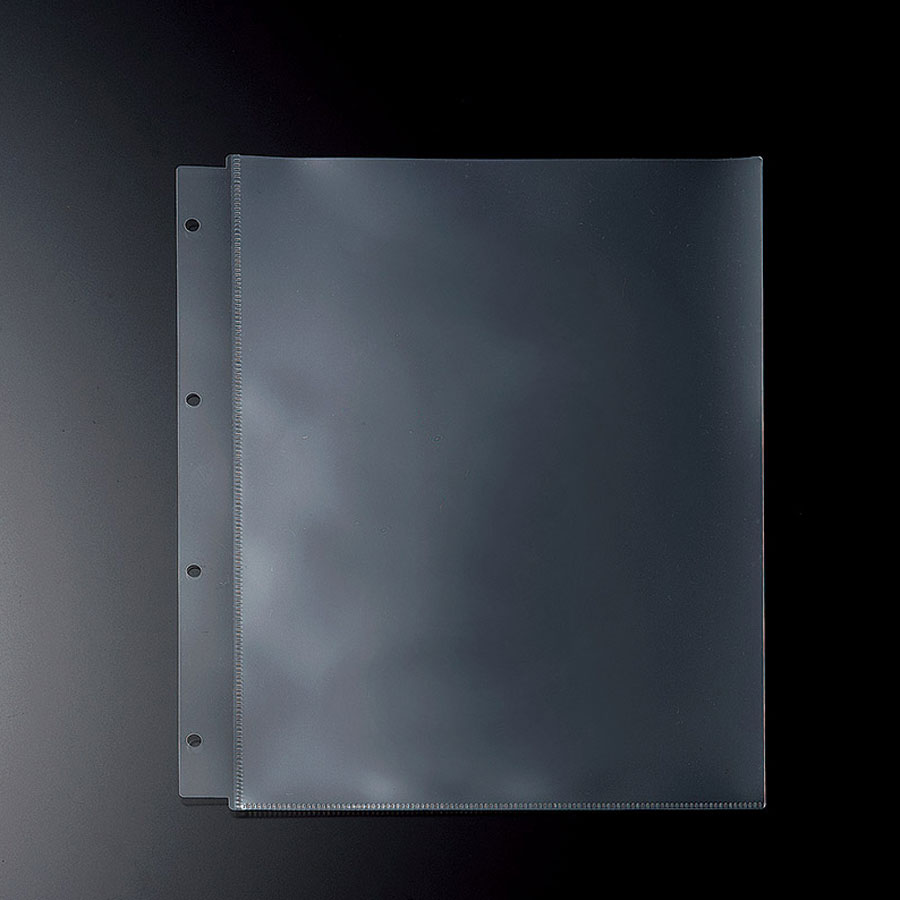 メニュー用中ビニール　A4・4穴　HPC-A44 ホック式PPCポケット えいむ