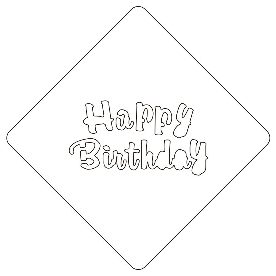楽天市場 カフェアートステンシル Happy Birthday 3 Las 0101 ラテアート デザインカプチーノで素敵におもてなし Atta楽天市場店