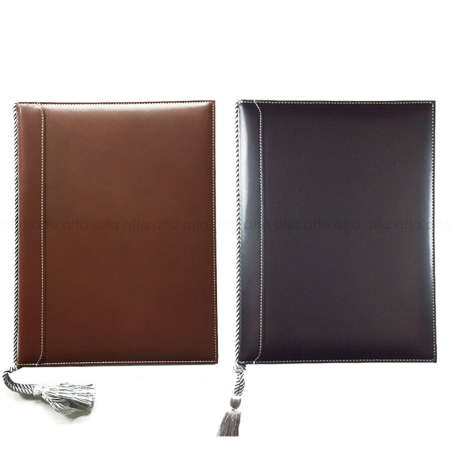 洋風メニューブック　A4・4ページ　紐タイプ・本革　LB-631　本革メニューブック